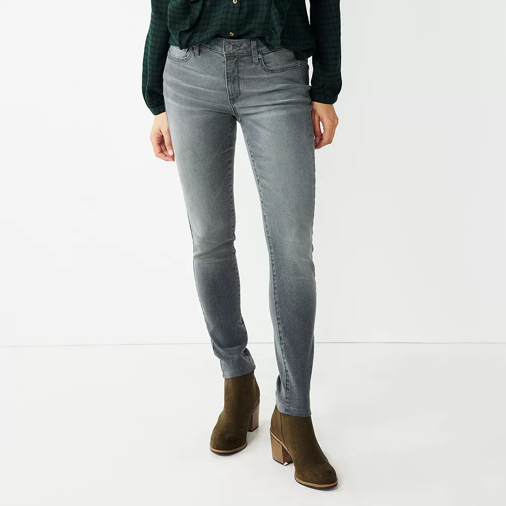 Women's Sonoma Goods For LifeĀ® Supersoft Stretch Midrise Skinny Jeans - Image 6