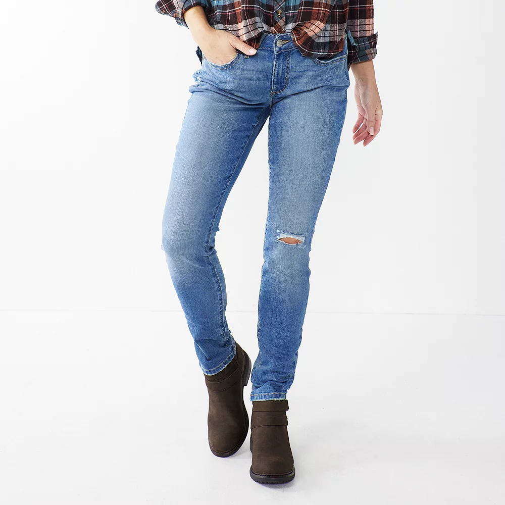 Women's Sonoma Goods For LifeĀ® Supersoft Stretch Midrise Skinny Jeans - Image 7