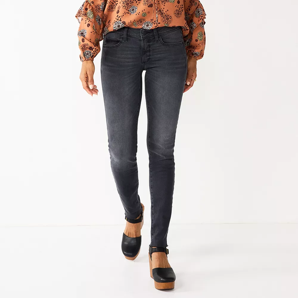 Women's Sonoma Goods For LifeĀ® Supersoft Stretch Midrise Skinny Jeans - Image 8