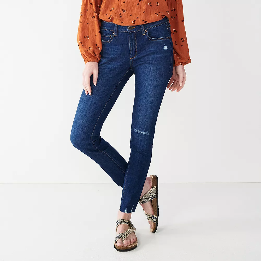 Women's Sonoma Goods For LifeĀ® Supersoft Stretch Midrise Skinny Jeans - Image 4