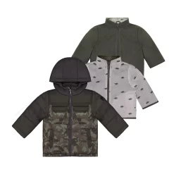 Boys 4-7 Carter's 3-in-1 Reversible Heavyweight Systems Jacket