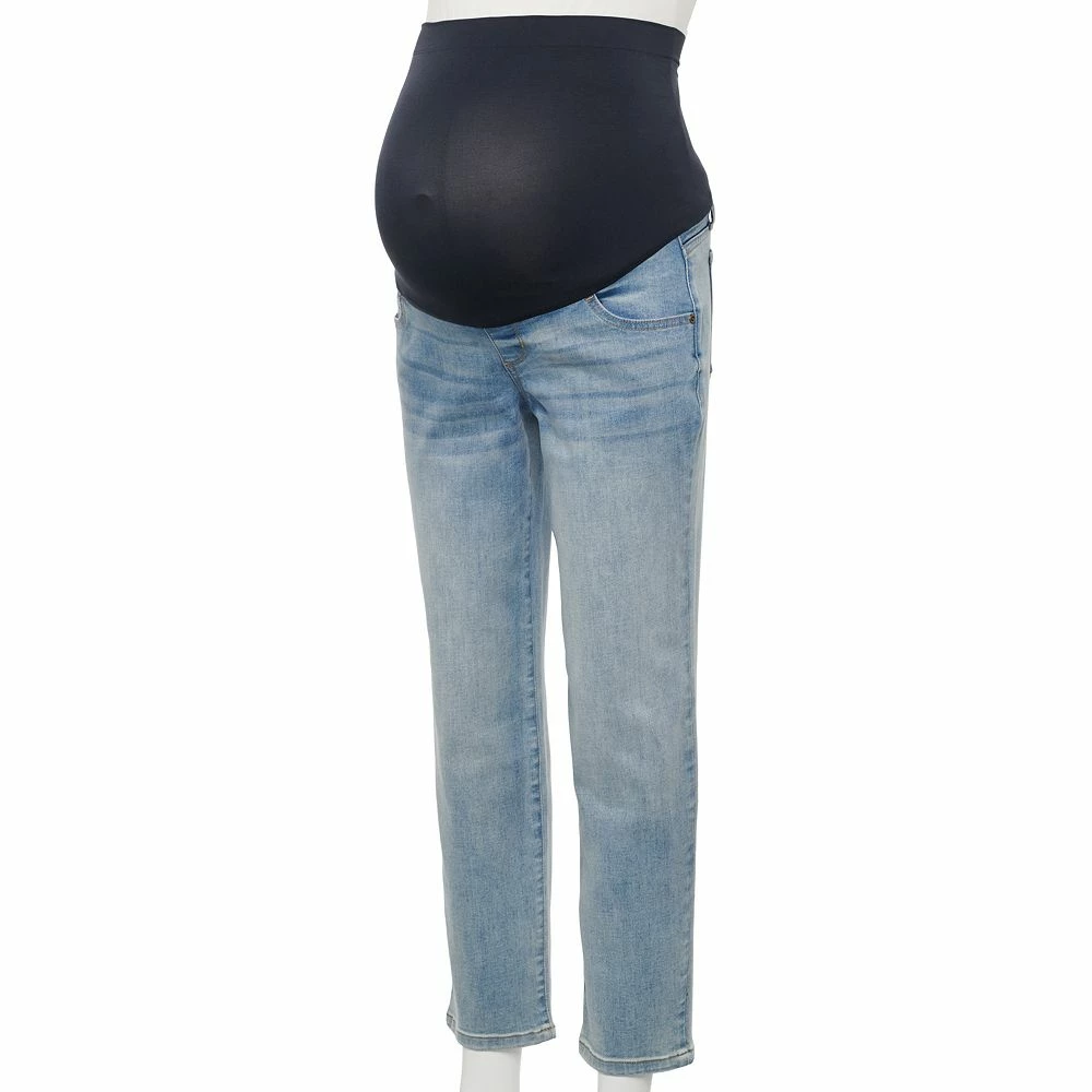 Maternity Sonoma Goods For Life® Over-The-Belly Cropped Straight-Leg Jeans - Image 5