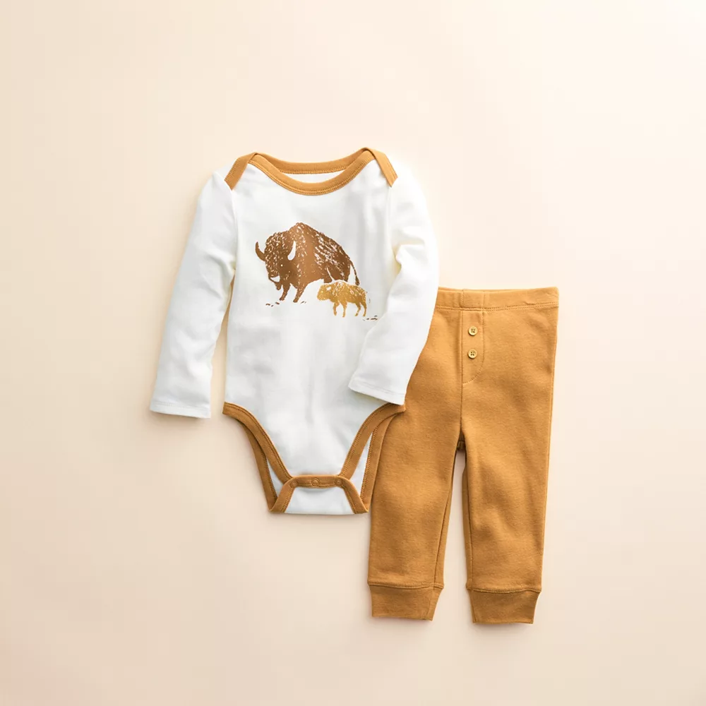 Baby Little Co. by Lauren Conrad Graphic Organic Cotton Bodysuit & Pants Set