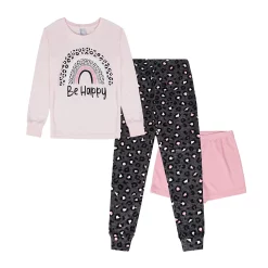 Girls 4-16 Jellifish Girls Knit 3 Piece Sleep Set