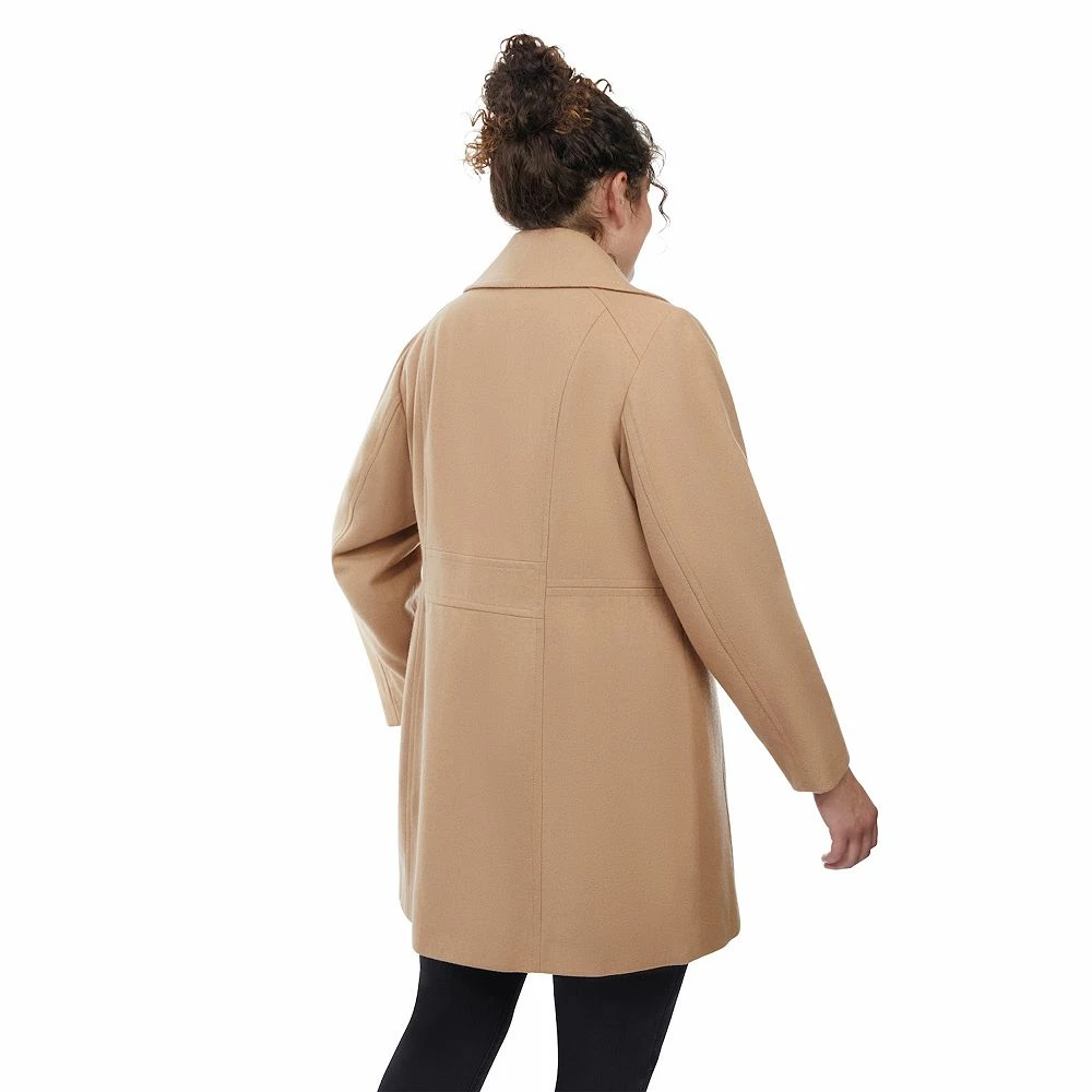 Plus Size London Fog Wool-Blend Peacoat - Image 3
