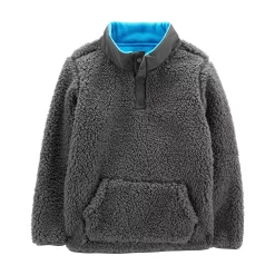Boys 4-14 Carter's Quarter Zip Fleece Pullover