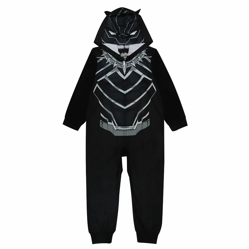 Boys 4-10 The Avengers "Black Panther Forever" Union Suit Pajamas