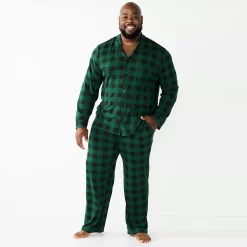 Big & Tall Jammies For Your Families® Beary Cool Buffalo Check Pajama Set by Cuddl Duds®