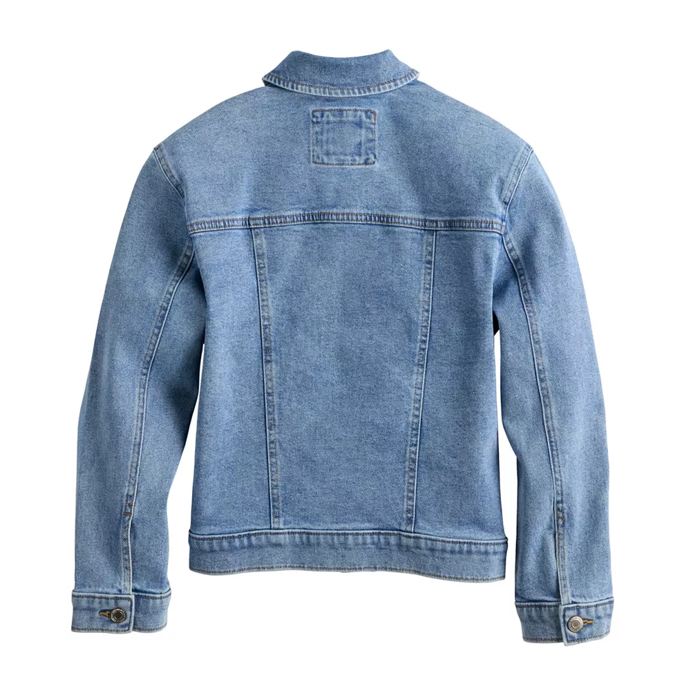Girls 6-20 SO® 90's Loose Denim Jacket in Regular & Plus Size - Image 2