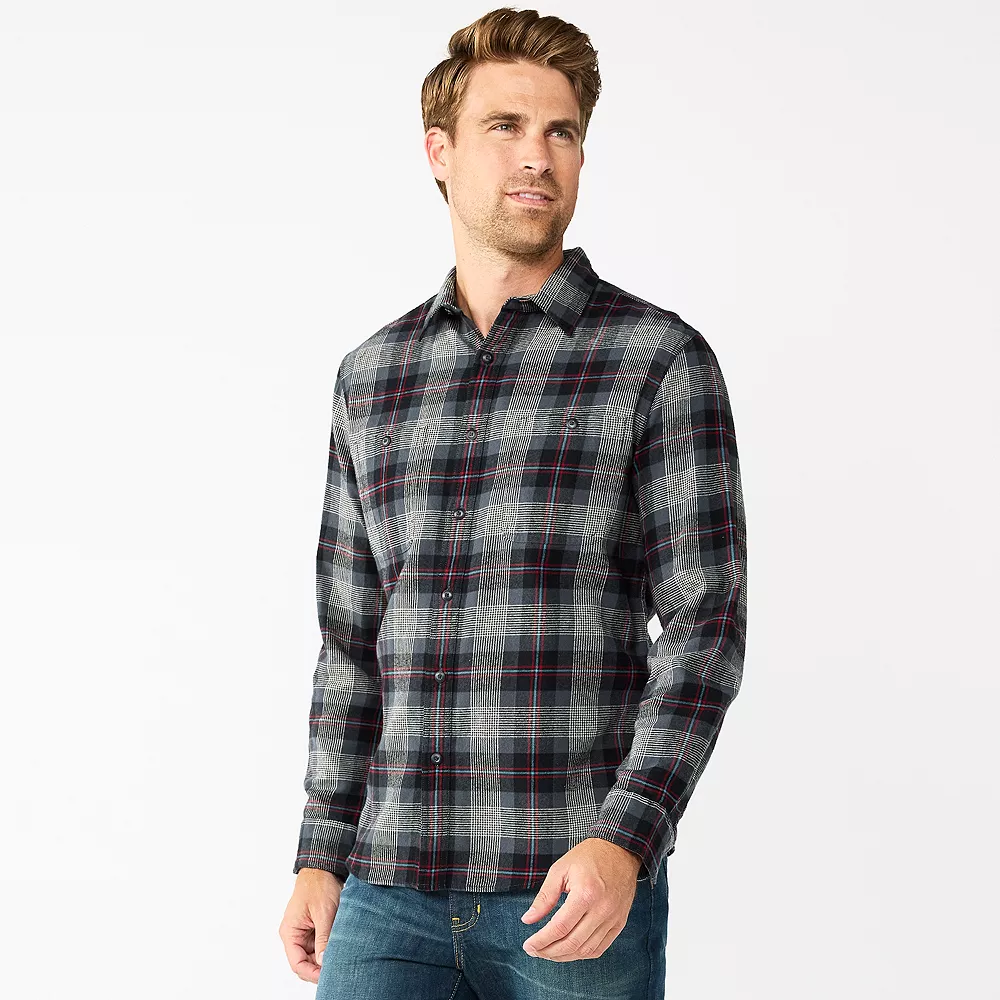 Men's Sonoma Goods For LifeĀ® Flannel Button-Down Shirt - Image 10