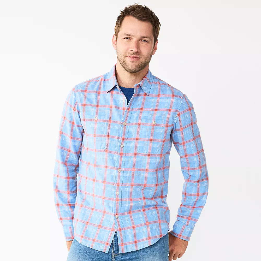 Men's Sonoma Goods For LifeĀ® Flannel Button-Down Shirt - Image 15
