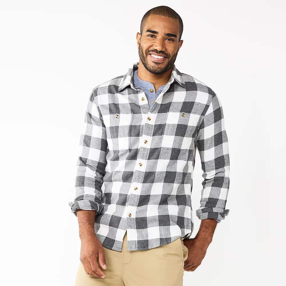 Men's Sonoma Goods For LifeĀ® Flannel Button-Down Shirt - Image 5