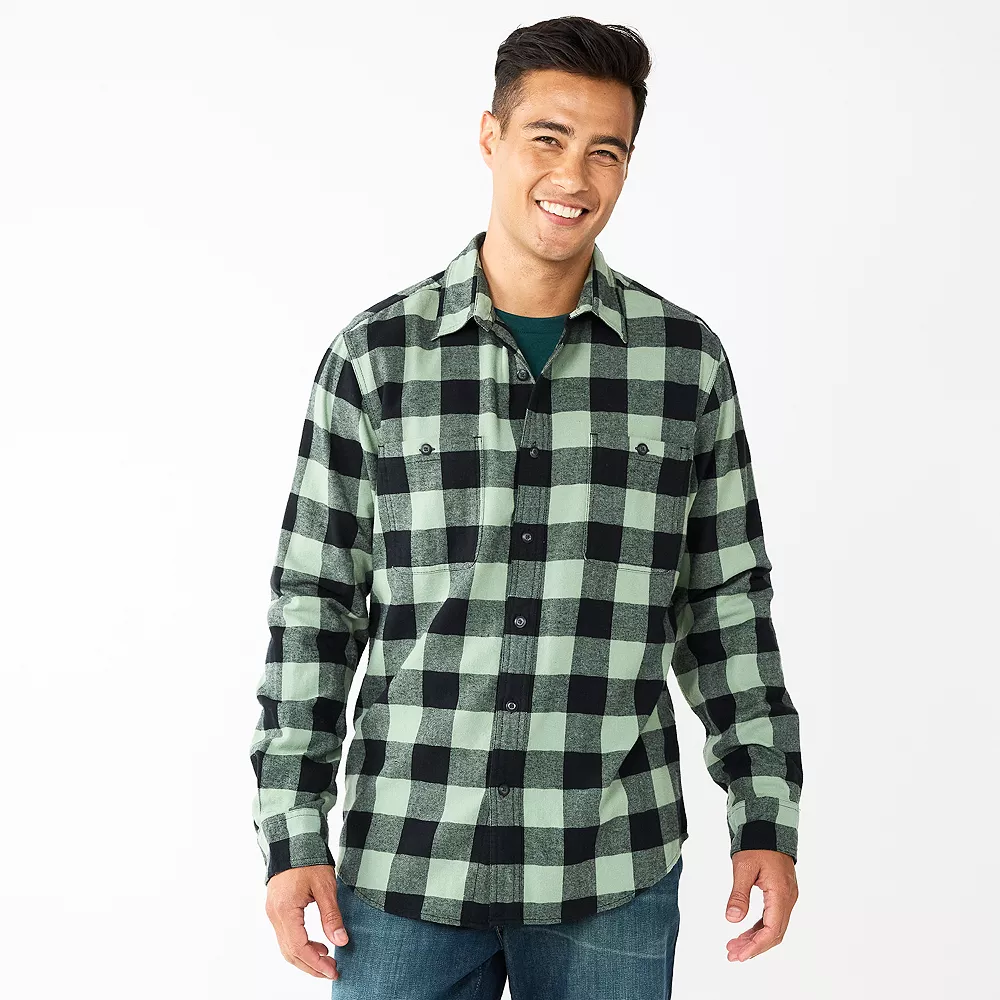 Men's Sonoma Goods For LifeĀ® Flannel Button-Down Shirt - Image 12