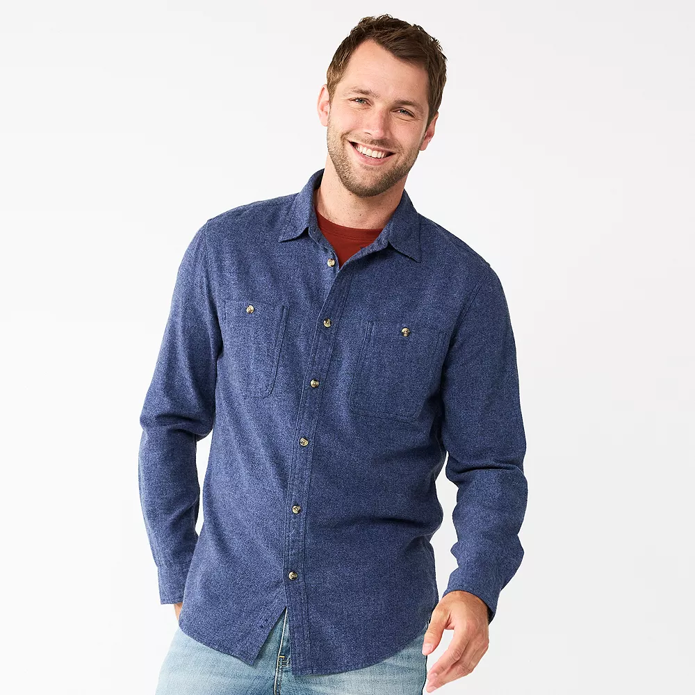 Men's Sonoma Goods For LifeĀ® Flannel Button-Down Shirt - Image 13