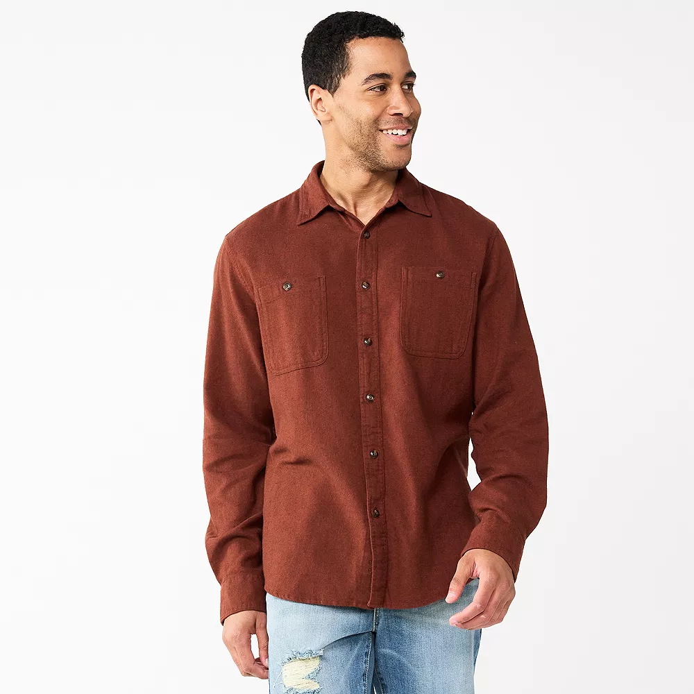Men's Sonoma Goods For LifeĀ® Flannel Button-Down Shirt - Image 11