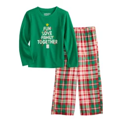 Boys 4-20 Jammies For Your Families® Joyful Celebration Family Together Pajama Set