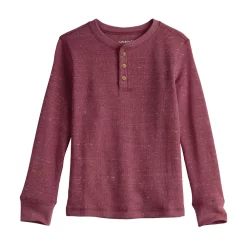 Boys 4-8 Jumping Beans® Long Sleeve Textured Henley Tee