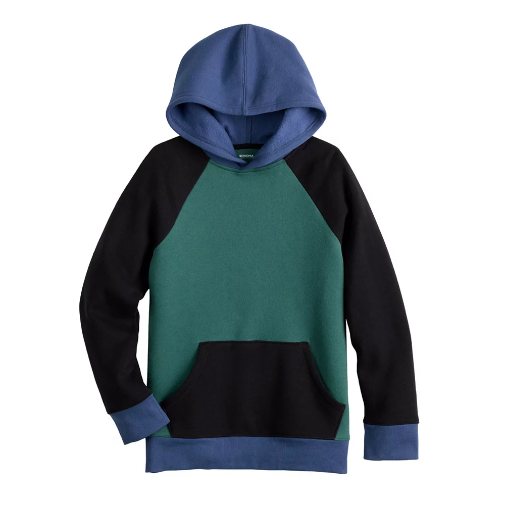 Kids 8-20 Sonoma Goods For Life® Supersoft Colorblock Hoodie in Regular & Husky