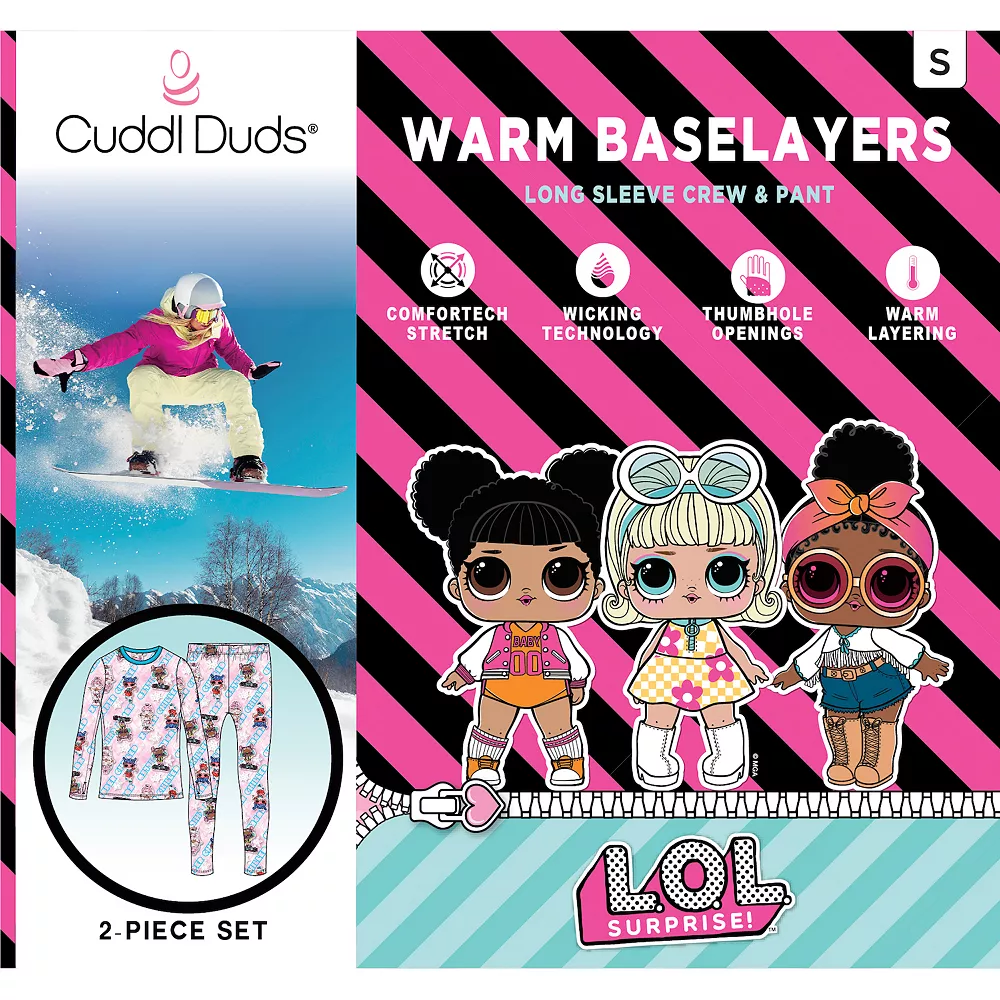 Girls 7-16 LOL Surprise Stretch 2-Piece Base Layer Set - Image 2