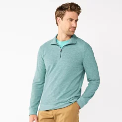 Men's Sonoma Goods For Life® Double-Knit Quarter-Zip Top