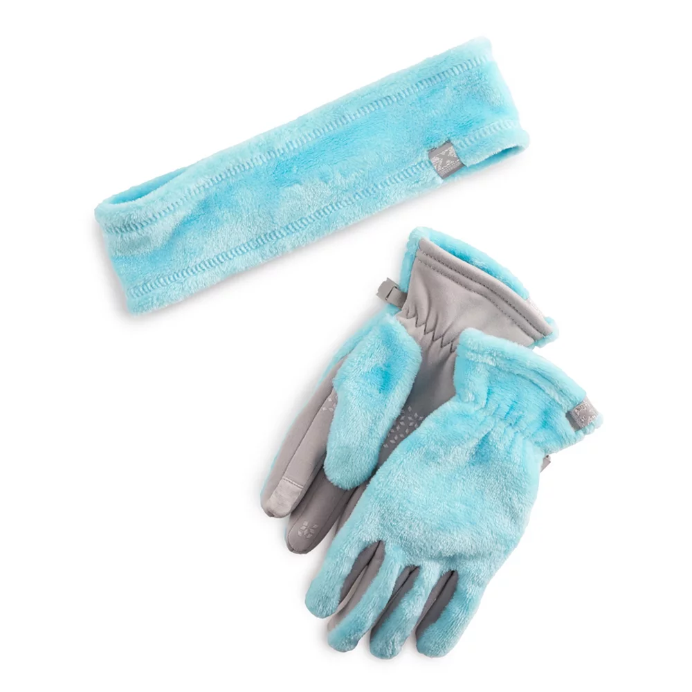 Girls ZeroXposur Gianna High Pile Headband & Gloves Set - Image 3