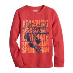 Boys 4-12 Jumping BeansĀ® Adaptive Marvel The Amazing Spider-Man Long Sleeve Thermal Graphic Tee