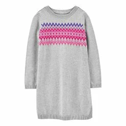 Girls 4-12 Carter's Heather FairIsle Print Dress