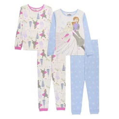 Disney's Frozen Girls 4-8 "Frozen Fun" 4-Piece Pajama Set