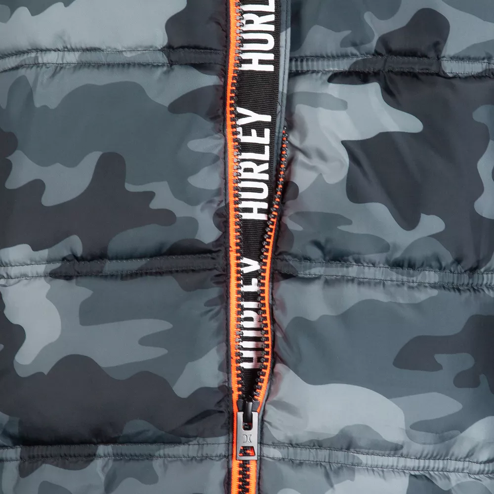 Boys 4-7 Hurley Racer Stripe Puffer Jacket - Image 6