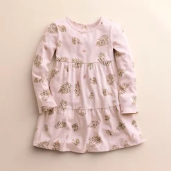 Girls 4-8 Little Co. by Lauren Conrad Organic Long-Sleeve Tiered Dress
