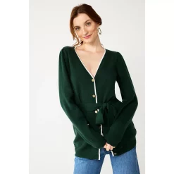 Women's DRAPER JAMES RSVP⢠Tie-Front Button Sweater