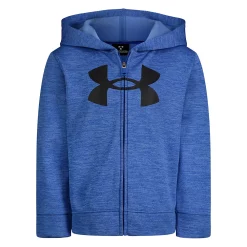 Boys 4-7 Under Armour Blue & Black Twist Logo Graphic Zip-Up Hoodie