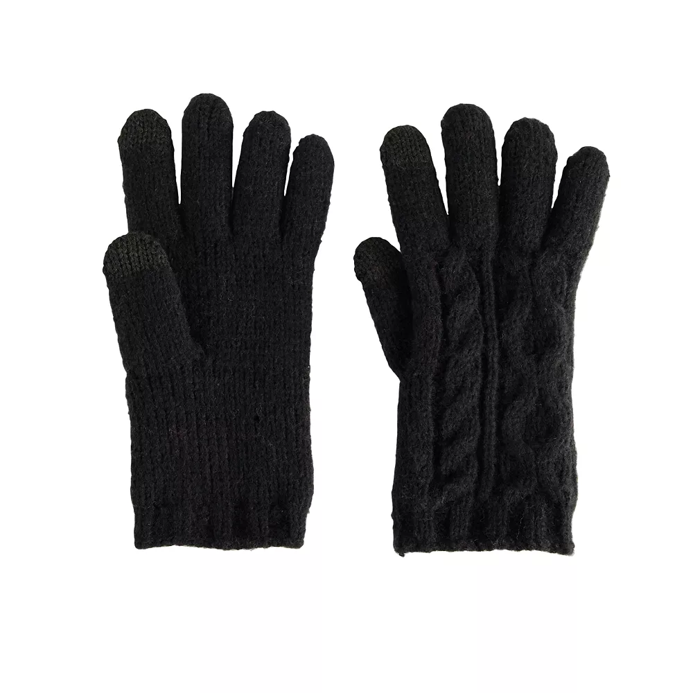 Women's Sonoma Goods For Life® Cable Knit Gloves - Image 2