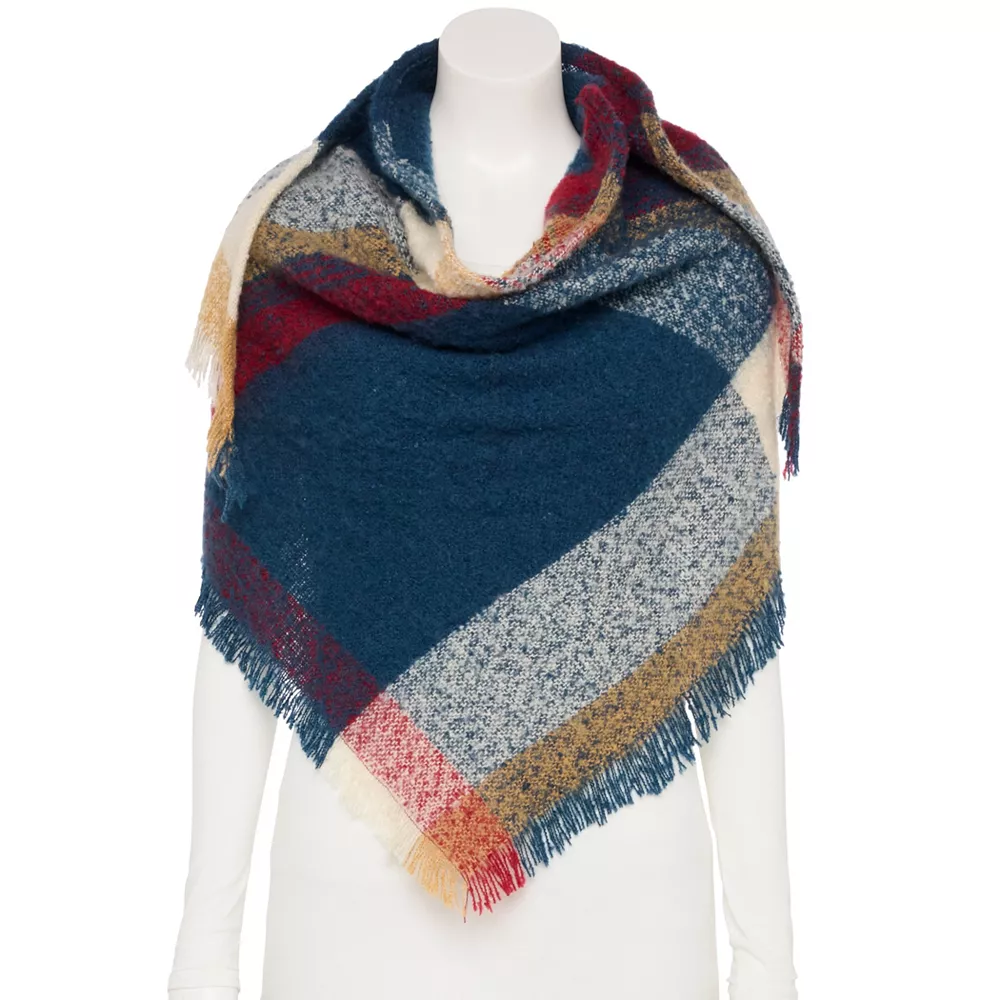 Women's Sonoma Goods For Life® Slub Yarn Boucle Triangle Scarf - Image 3