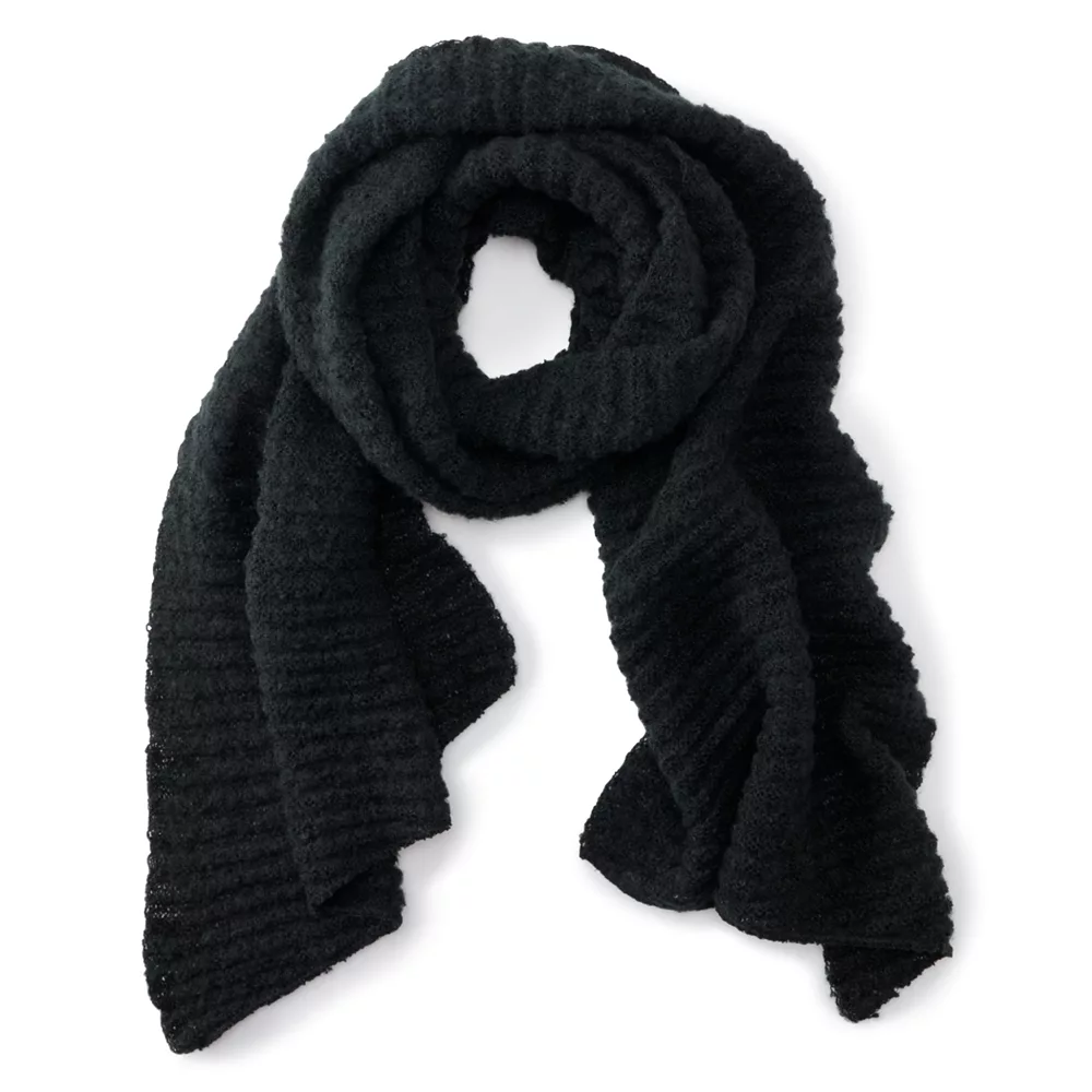 Women's Sonoma Goods For Life® Rib Stitch Solid Boucle Scarf - Image 5