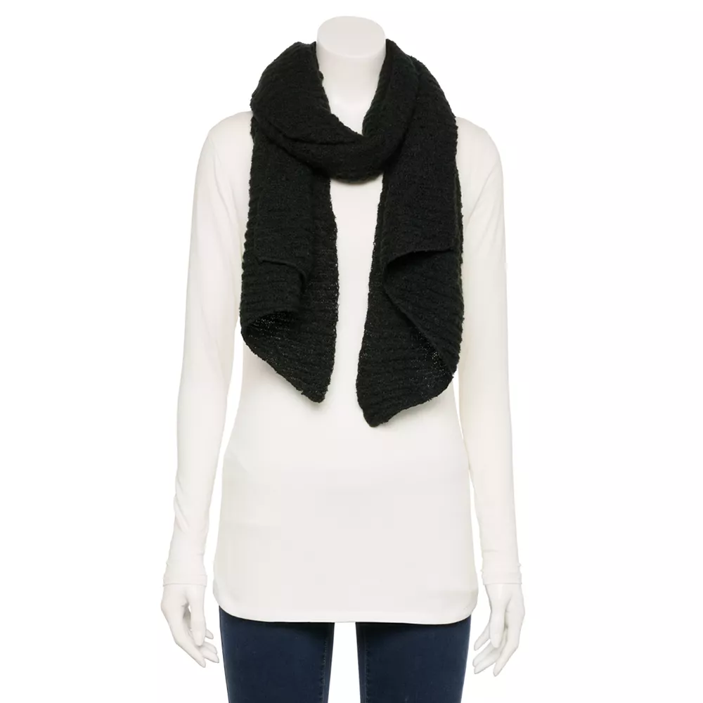 Women's Sonoma Goods For Life® Rib Stitch Solid Boucle Scarf