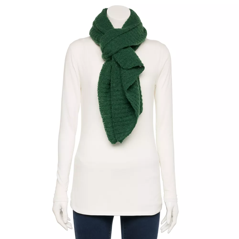 Women's Sonoma Goods For Life® Rib Stitch Solid Boucle Scarf - Image 3