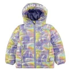 Toddler Girl Nike "Just Do It." Printed Puffer Jacket