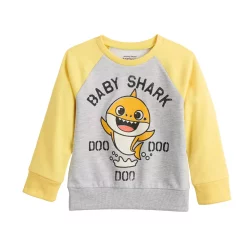 Toddler Boy Jumping Beans® Baby Shark "Doo Doo Doo" Fleece Raglan Graphic Sweatshirt