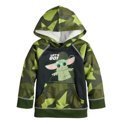 Toddler Boy Jumping Beans® Active Fleece Grogu Abstract Hoodie