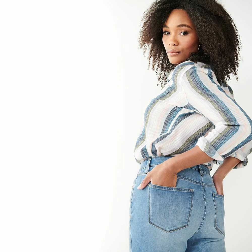 Women's Sonoma Goods For LifeĀ® Curvy High-Waisted Skinny Jeans - Image 11