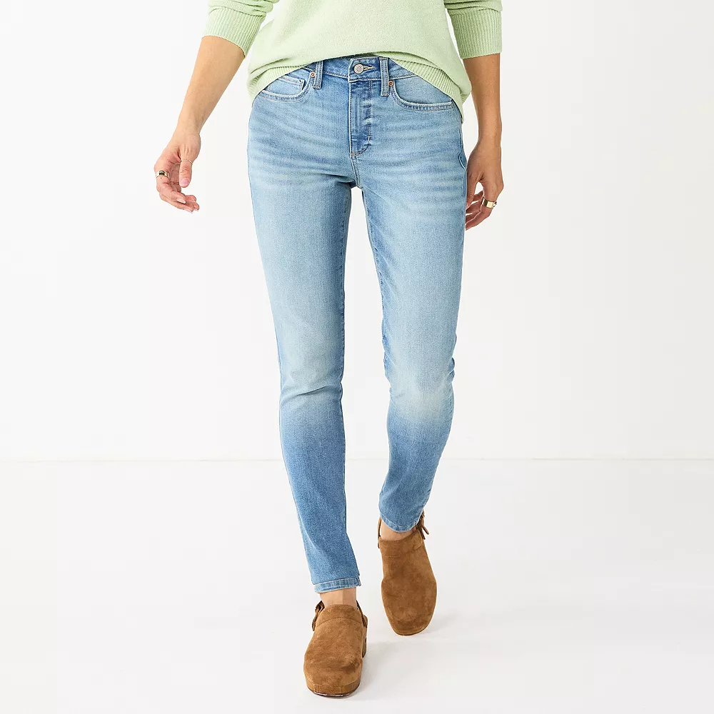 Women's Sonoma Goods For LifeĀ® Curvy High-Waisted Skinny Jeans - Image 4